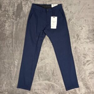 Projek Raw Pants Mens 30 Navy Blue Bungeeflex Classic Fit Stretch Work Chino